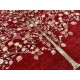 Hand-Knotted Red Area Rug with Botanical Tree Design for Living Room Hand-Knotted Red Area Rug with Botanical Tree Design for Living Room