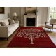 Hand-Knotted Red Area Rug with Botanical Tree Design for Living Room Hand-Knotted Red Area Rug with Botanical Tree Design for Living Room