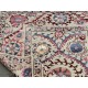 Decorative Handmade Wool and Silk Area Rug, Ivory Floral Vine Tapestry Decorative Handmade Wool and Silk Area Rug, Ivory Floral Vine Tapestry