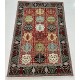 Hand-Knotted Wool Area Rug, Red Geometric Botanical Carpet for Living Room Hand-Knotted Wool Area Rug, Red Geometric Botanical Carpet for Living Room