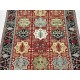 Hand-Knotted Wool Area Rug, Red Geometric Botanical Carpet for Living Room Hand-Knotted Wool Area Rug, Red Geometric Botanical Carpet for Living Room
