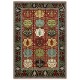 Hand-Knotted Wool Area Rug, Red Geometric Botanical Carpet for Living Room Hand-Knotted Wool Area Rug, Red Geometric Botanical Carpet for Living Room