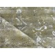 Hand-Knotted Wool and Silk Area Rug, Olive Green Distressed Floral Design Carpet for Living Room