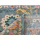 Hand-Knotted Oushak Wool Area Rug for Living Room, Green Floral Design Modern Carpet Hand-Knotted Oushak Wool Area Rug for Living Room, Green Floral Design Modern Carpet