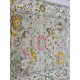 Hand-Knotted Oushak Area Rug for Living Room, Ivory Floral Design Wool Carpet Hand-Knotted Oushak Area Rug for Living Room, Ivory Floral Design Wool Carpet