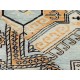 Decorative Wool Area Rug with Geometric Medallion Design. Hand-knotted Oushak Carpet