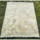 Decorative Oushak Wool Area Rug with Geometric Design. Hand-knotted Beige Carpet Decorative Oushak Wool Area Rug with Geometric Design. Hand-knotted Beige Carpet