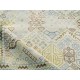 Decorative Oushak Wool Area Rug with Geometric Design. Hand-knotted Beige Carpet Decorative Oushak Wool Area Rug with Geometric Design. Hand-knotted Beige Carpet