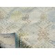 Decorative Oushak Wool Area Rug with Geometric Design. Hand-knotted Beige Carpet Decorative Oushak Wool Area Rug with Geometric Design. Hand-knotted Beige Carpet