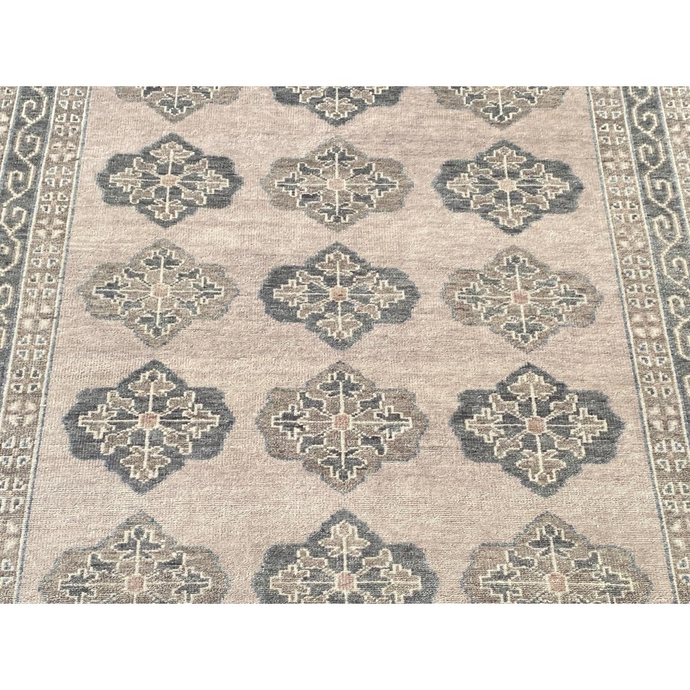 Hand-Knotted Oushak Wool Area Rug for Living Room, Decorative Geometric Design Carpet Hand-Knotted Oushak Wool Area Rug for Living Room, Decorative Geometric Design Carpet