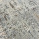 Modern Oushak Wool Area Rug for Living Room, Hand Knotted Sage Green Floral Design Carpet