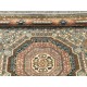 Hand-Knotted Wool Area Rug with Geometric Medallion Design. Handmade Living Room Carpet