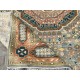Hand-Knotted Wool Area Rug with Geometric Medallion Design. Handmade Living Room Carpet