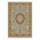 Hand-Knotted Wool Area Rug with Geometric Medallion Design. Handmade Living Room Carpet