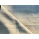 Minimalist Handmade Area Rug in Ivory. Hand-Knotted Wool and Bamboo Carpet