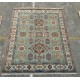 Contemporary Handmade Wool Area Rug, Turquoise Geometric Pattern Carpet for Living Room Contemporary Handmade Wool Area Rug, Turquoise Geometric Pattern Carpet for Living Room