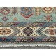 Contemporary Handmade Wool Area Rug, Turquoise Geometric Pattern Carpet for Living Room Contemporary Handmade Wool Area Rug, Turquoise Geometric Pattern Carpet for Living Room