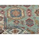 Contemporary Handmade Wool Area Rug, Turquoise Geometric Pattern Carpet for Living Room Contemporary Handmade Wool Area Rug, Turquoise Geometric Pattern Carpet for Living Room