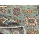 Contemporary Handmade Wool Area Rug, Turquoise Geometric Pattern Carpet for Living Room Contemporary Handmade Wool Area Rug, Turquoise Geometric Pattern Carpet for Living Room