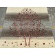 Hand-Knotted Wool Area Rug for Living Room, Tree Design Beige and Brown Carpet Hand-Knotted Wool Area Rug for Living Room, Tree Design Beige and Brown Carpet