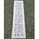 Hand-Knotted Silk Runner Rug for Hallway, Ivory Floral Vine Design Rug for Kitchen Hand-Knotted Silk Runner Rug for Hallway, Ivory Floral Vine Design Rug for Kitchen