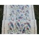 Hand-Knotted Silk Runner Rug for Hallway, Ivory Floral Vine Design Rug for Kitchen Hand-Knotted Silk Runner Rug for Hallway, Ivory Floral Vine Design Rug for Kitchen
