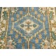 Hand-Knotted Oushak Wool Area Rug, Blue Medallion Design Accent Rug for Entryway Hand-Knotted Oushak Wool Area Rug, Blue Medallion Design Accent Rug for Entryway