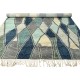 Abstract Hand-Knotted 100% Wool Area Rug in Blue & Green for Modern Living Rooms Abstract Hand-Knotted 100% Wool Area Rug in Blue & Green for Modern Living Rooms