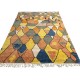 Abstract Hand-Knotted 100% Wool Area Rug. Colorful Modern Carpet Abstract Hand-Knotted 100% Wool Area Rug. Colorful Modern Carpet