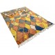 Abstract Hand-Knotted 100% Wool Area Rug. Colorful Modern Carpet Abstract Hand-Knotted 100% Wool Area Rug. Colorful Modern Carpet