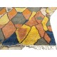 Abstract Hand-Knotted 100% Wool Area Rug. Colorful Modern Carpet Abstract Hand-Knotted 100% Wool Area Rug. Colorful Modern Carpet