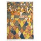 Abstract Hand-Knotted 100% Wool Area Rug. Colorful Modern Carpet Abstract Hand-Knotted 100% Wool Area Rug. Colorful Modern Carpet