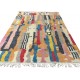 Hand-Knotted 100% Wool Abstract Geometric Area Rug. Multicolor Modern Living Room Carpet Hand-Knotted 100% Wool Abstract Geometric Area Rug. Multicolor Modern Living Room Carpet
