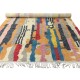 Hand-Knotted 100% Wool Abstract Geometric Area Rug. Multicolor Modern Living Room Carpet Hand-Knotted 100% Wool Abstract Geometric Area Rug. Multicolor Modern Living Room Carpet