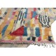 Hand-Knotted 100% Wool Abstract Geometric Area Rug. Multicolor Modern Living Room Carpet Hand-Knotted 100% Wool Abstract Geometric Area Rug. Multicolor Modern Living Room Carpet