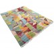 Abstract Hand-Knotted 100% Wool Area Rug. Colorful Modern Living Room Carpet Abstract Hand-Knotted 100% Wool Area Rug. Colorful Modern Living Room Carpet