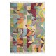 Abstract Hand-Knotted 100% Wool Area Rug. Colorful Modern Living Room Carpet Abstract Hand-Knotted 100% Wool Area Rug. Colorful Modern Living Room Carpet