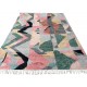 Hand-Knotted 100% Wool Abstract Geometric Area Rug. Colorful Contemporary Living Room Carpet Hand-Knotted 100% Wool Abstract Geometric Area Rug. Colorful Contemporary Living Room Carpet
