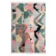 Hand-Knotted 100% Wool Abstract Geometric Area Rug. Colorful Contemporary Living Room Carpet Hand-Knotted 100% Wool Abstract Geometric Area Rug. Colorful Contemporary Living Room Carpet