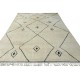 Contemporary Hand-Knotted Moroccan Berber Design Area Rug in Beige and Brown. 100% Natural Wool Contemporary Hand-Knotted Moroccan Berber Design Area Rug in Beige and Brown. 100% Natural Wool