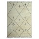 Contemporary Hand-Knotted Moroccan Berber Design Area Rug in Beige and Brown. 100% Natural Wool Contemporary Hand-Knotted Moroccan Berber Design Area Rug in Beige and Brown. 100% Natural Wool