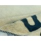 Modern Hand-Knotted 100% Wool Wavy Border Area Rug in Ivory Modern Hand-Knotted 100% Wool Wavy Border Area Rug in Ivory