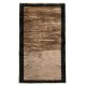 Hand-Knotted Turkish Tulu Rug. 100% Wool Minimalist Border Design. Beige, Brown & Black Colors. Custom Options Available Hand-Knotted Turkish Tulu Rug. 100% Wool Minimalist Border Design. Beige, Brown & Black Colors. Custom Options Available