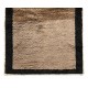 Hand-Knotted Turkish Tulu Rug. 100% Wool Minimalist Border Design. Beige, Brown & Black Colors. Custom Options Available Hand-Knotted Turkish Tulu Rug. 100% Wool Minimalist Border Design. Beige, Brown & Black Colors. Custom Options Available