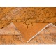 Vintage Hand-knotted Floral Design Turkish Wool Area Rug Overdyed in Orange for Living Room Vintage Hand-knotted Floral Design Turkish Wool Area Rug Overdyed in Orange for Living Room
