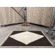 Modern Hand Knotted Turkish Rug in Brown and Ivory, 100% Natural Wool. Custom Options Available Modern Hand Knotted Turkish Rug in Brown and Ivory, 100% Natural Wool. Custom Options Available