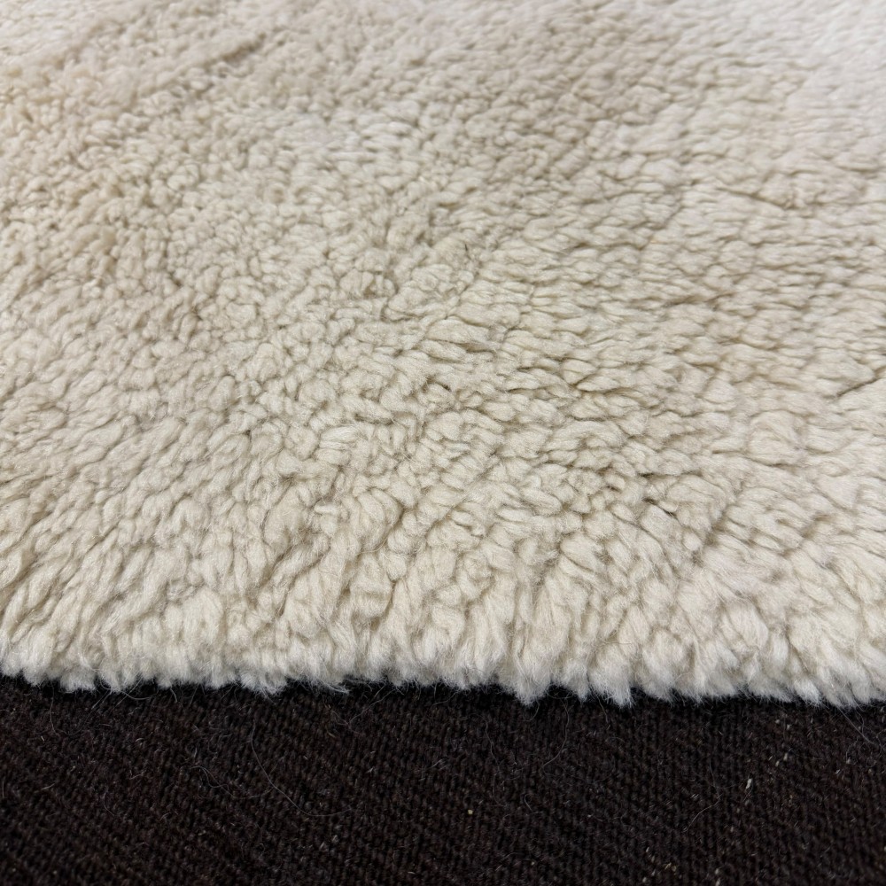 Modern Hand Knotted Turkish Rug in Brown and Ivory, 100% Natural Wool. Custom Options Available Modern Hand Knotted Turkish Rug in Brown and Ivory, 100% Natural Wool. Custom Options Available