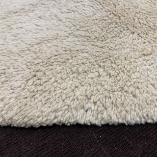 Modern Hand Knotted Turkish Rug in Brown and Ivory, 100% Natural Wool. Custom Options Available
