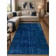 Vintage Hand-Knotted Shabby Chic Style Turkish Wool Area Rug Overdyed in Blue Vintage Hand-Knotted Shabby Chic Style Turkish Wool Area Rug Overdyed in Blue