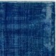 Vintage Hand-Knotted Shabby Chic Style Turkish Wool Area Rug Overdyed in Blue Vintage Hand-Knotted Shabby Chic Style Turkish Wool Area Rug Overdyed in Blue